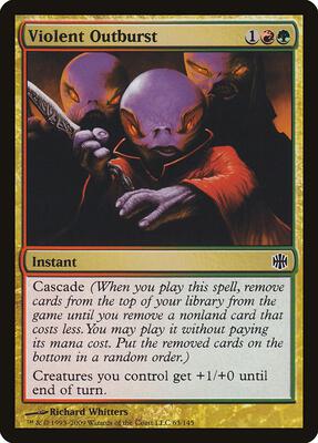 Violent Outburst card from Alara Reborn