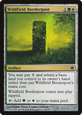 Wildfield Borderpost card from Alara Reborn