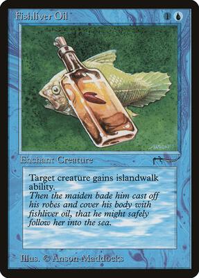 Fishliver Oil card from Arabian Nights