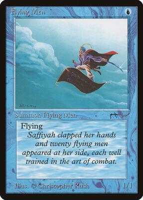 Flying Men card from Arabian Nights
