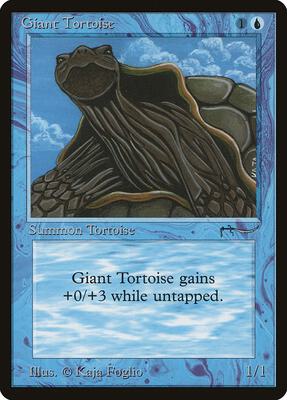 Giant Tortoise card from Arabian Nights