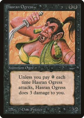 Hasran Ogress card from Arabian Nights