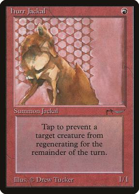 Hurr Jackal card from Arabian Nights