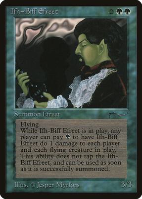 Ifh-Biff Efreet card from Arabian Nights