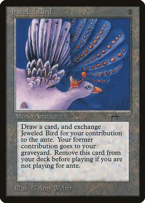 Jeweled Bird card from Arabian Nights
