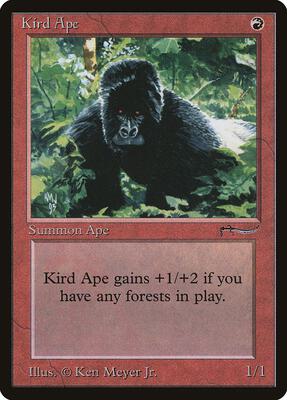 Kird Ape card from Arabian Nights