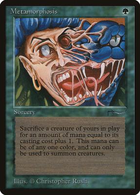 Metamorphosis card from Arabian Nights