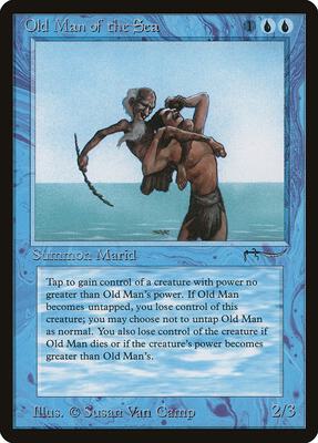 Old Man of the Sea card from Arabian Nights