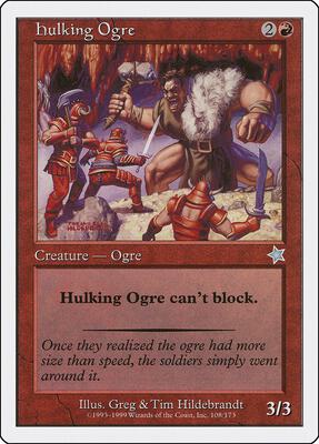 Hulking Ogre card from Starter 1999
