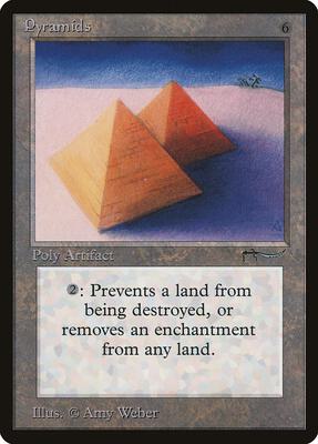 Pyramids card from Arabian Nights