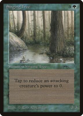 Singing Tree card from Arabian Nights