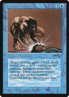 Unstable Mutation card from Arabian Nights