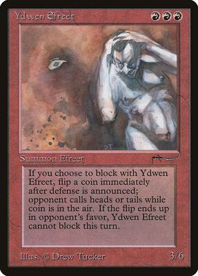 Ydwen Efreet card from Arabian Nights