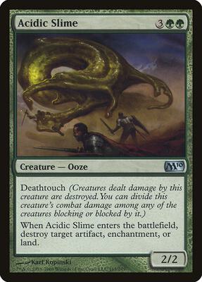 Acidic Slime card from Magic 2010 (M10)