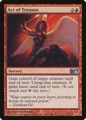 Act of Treason card from Magic 2010 (M10)