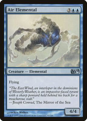 Air Elemental card from Magic 2010 (M10)