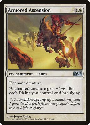 Armored Ascension card from Magic 2010 (M10)