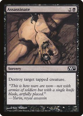 Assassinate card from Magic 2010 (M10)