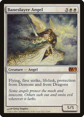 Baneslayer Angel card from Magic 2010 (M10)
