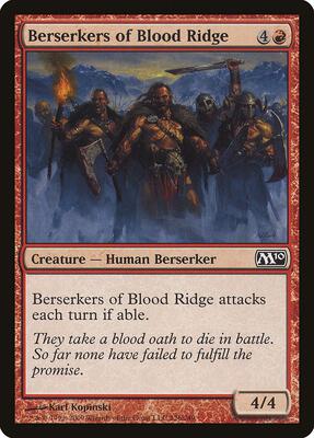 Berserkers of Blood Ridge card from Magic 2010 (M10)