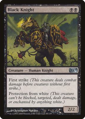 Black Knight card from Magic 2010 (M10)