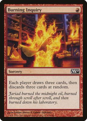 Burning Inquiry card from Magic 2010 (M10)