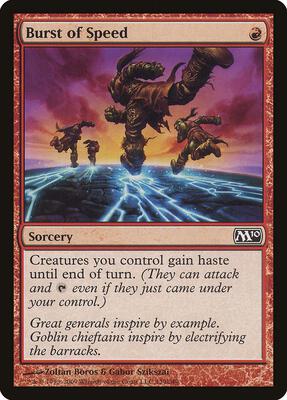 Burst of Speed card from Magic 2010 (M10)