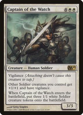 Captain of the Watch card from Magic 2010 (M10)