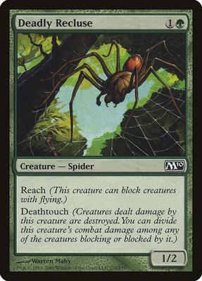 Deadly Recluse card from Magic 2010 (M10)
