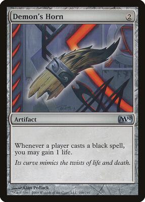 Demon's Horn card from Magic 2010 (M10)