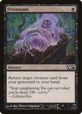 Disentomb card from Magic 2010 (M10)