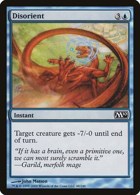 Disorient card from Magic 2010 (M10)