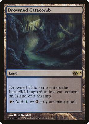 Drowned Catacomb card from Magic 2010 (M10)