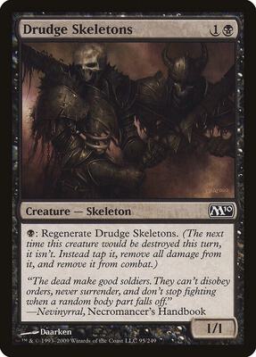 Drudge Skeletons card from Magic 2010 (M10)