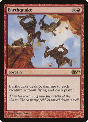 Earthquake card from Magic 2010 (M10)