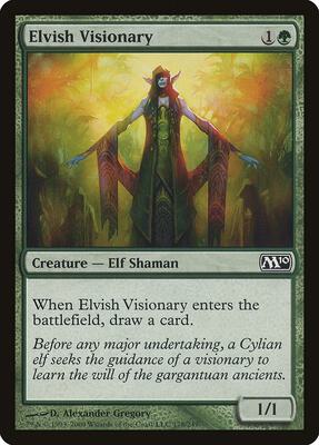 Elvish Visionary card from Magic 2010 (M10)