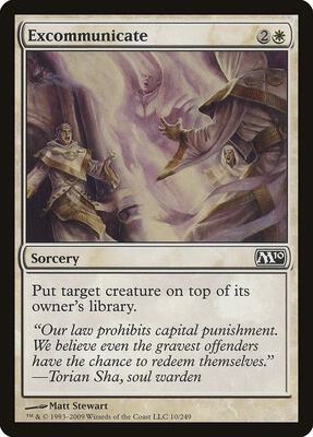 Excommunicate card from Magic 2010 (M10)