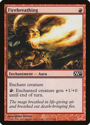 Firebreathing card from Magic 2010 (M10)