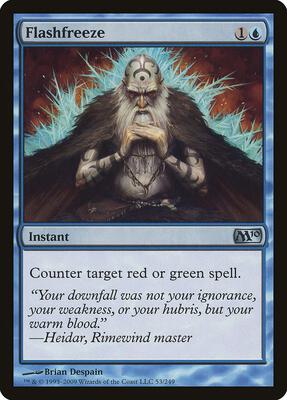 Flashfreeze card from Magic 2010 (M10)
