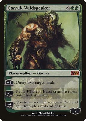 Garruk Wildspeaker card from Magic 2010 (M10)