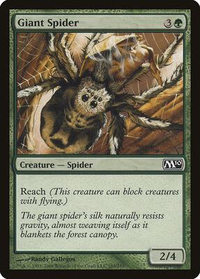 Giant Spider card from Magic 2010 (M10)