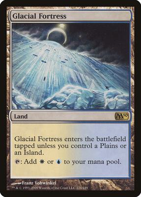 Glacial Fortress card from Magic 2010 (M10)