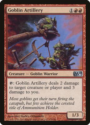 Goblin Artillery card from Magic 2010 (M10)