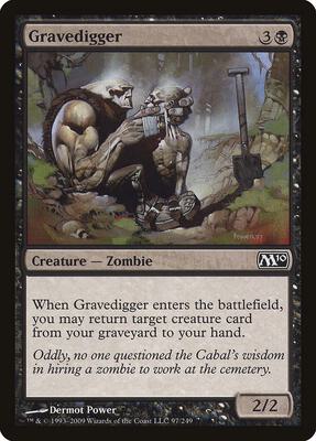Gravedigger card from Magic 2010 (M10)