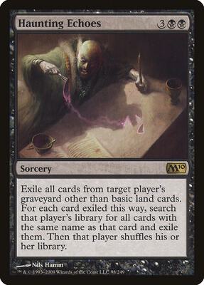 Haunting Echoes card from Magic 2010 (M10)