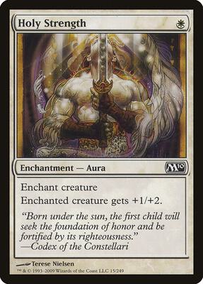 Holy Strength card from Magic 2010 (M10)