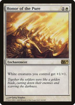 Honor of the Pure card from Magic 2010 (M10)
