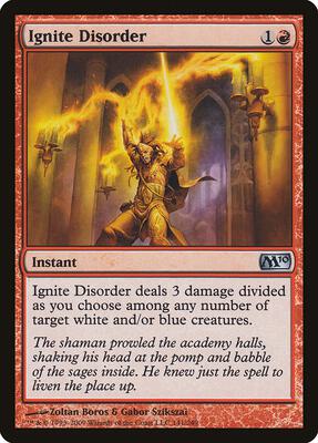 Ignite Disorder card from Magic 2010 (M10)