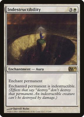 Indestructibility card from Magic 2010 (M10)