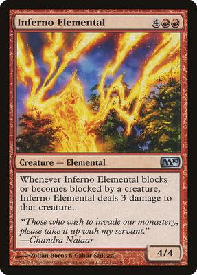 Inferno Elemental card from Magic 2010 (M10)